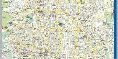 Utca térkép Madrid városközpont