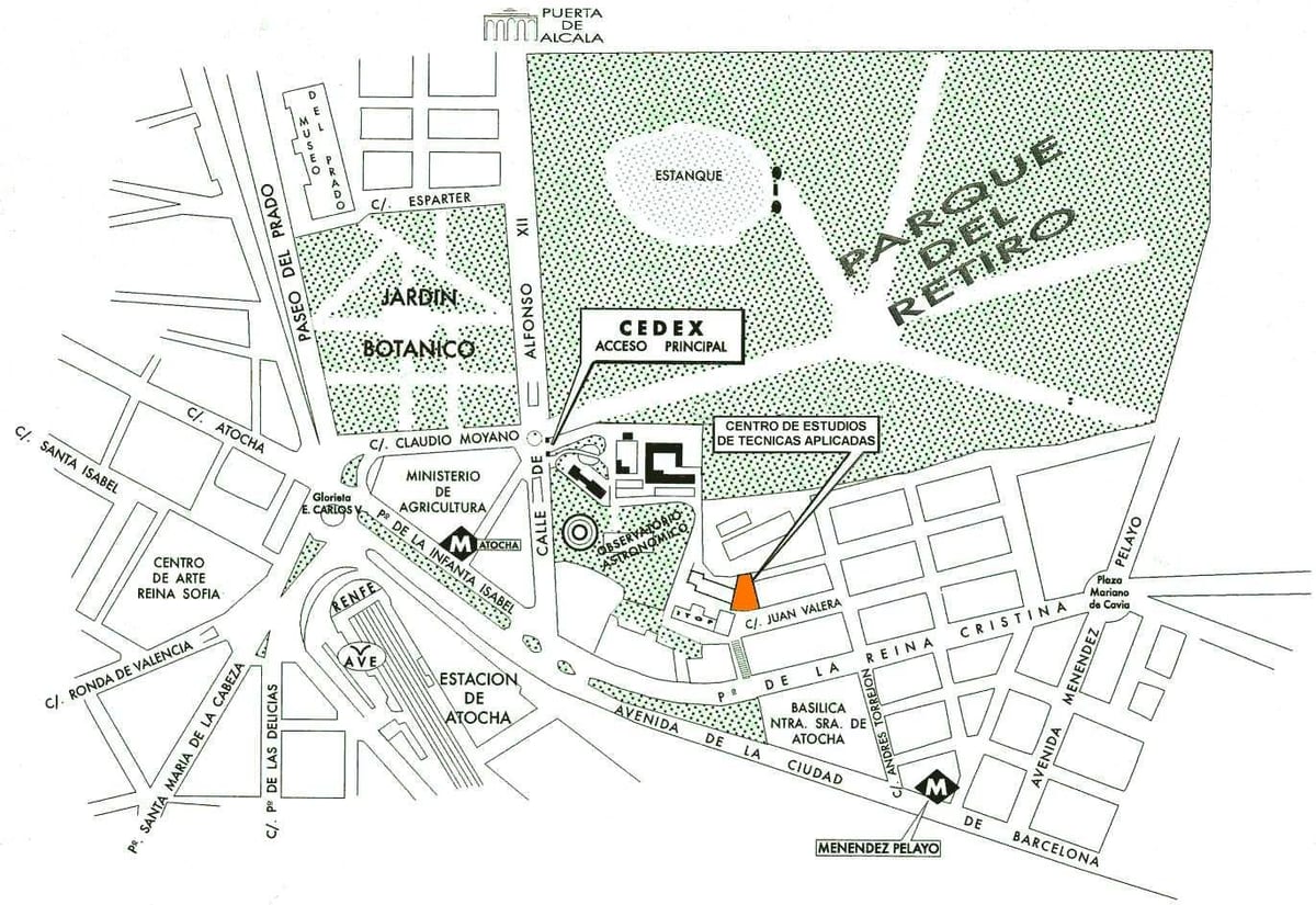térkép Madrid atocha pályaudvar