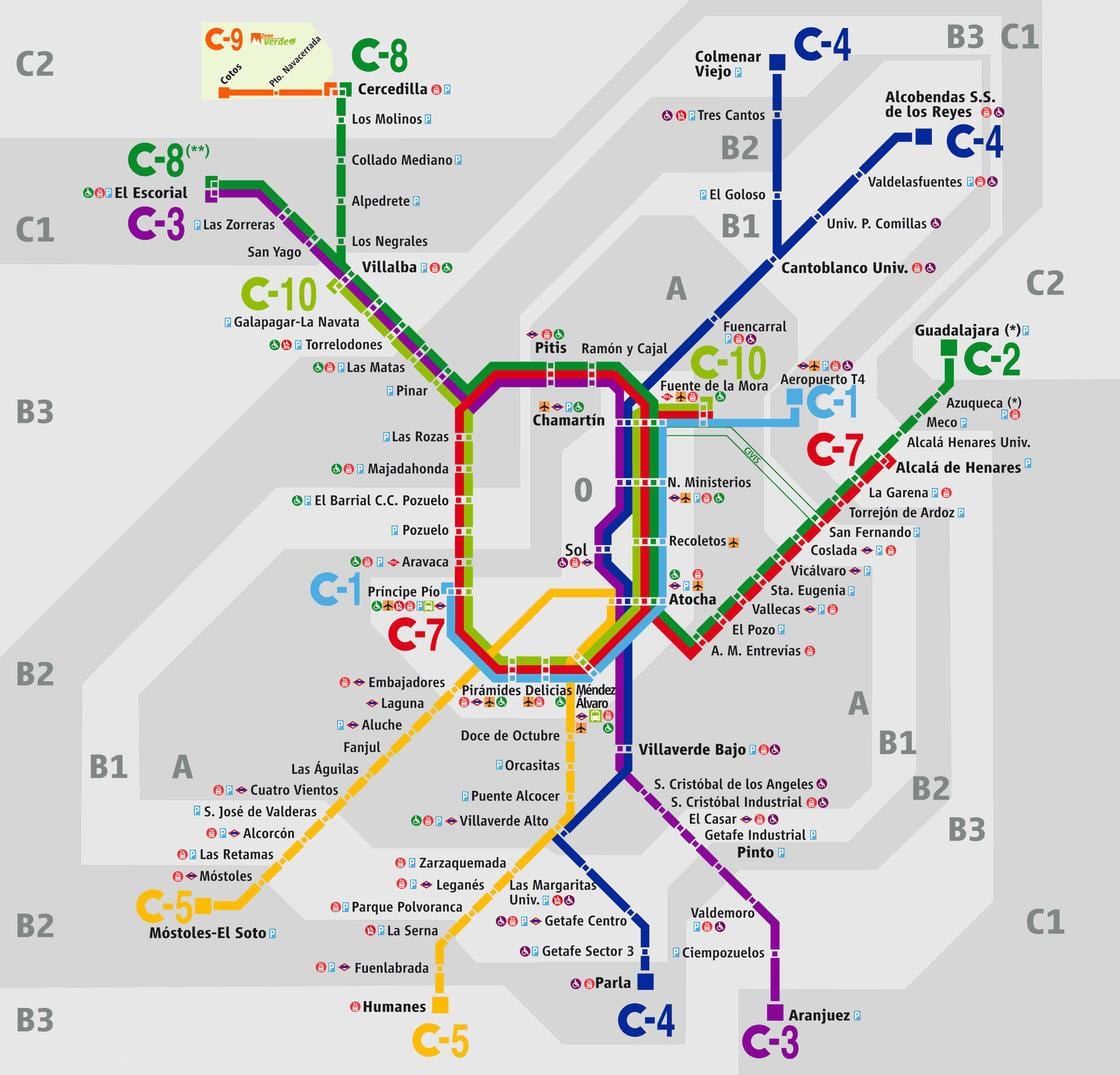 térkép Madrid atocha vasútállomás