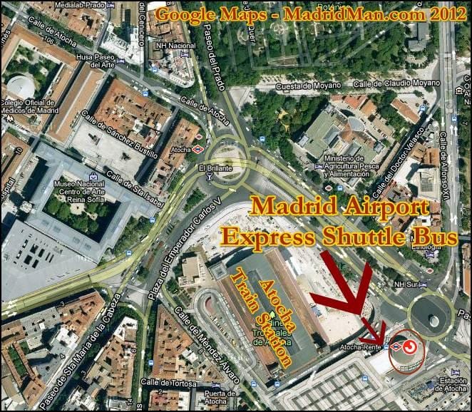 puerta de atocha pályaudvar térkép