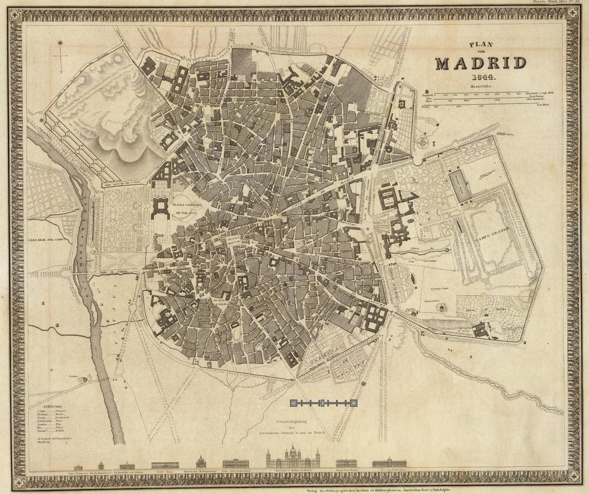 térkép Madrid óváros