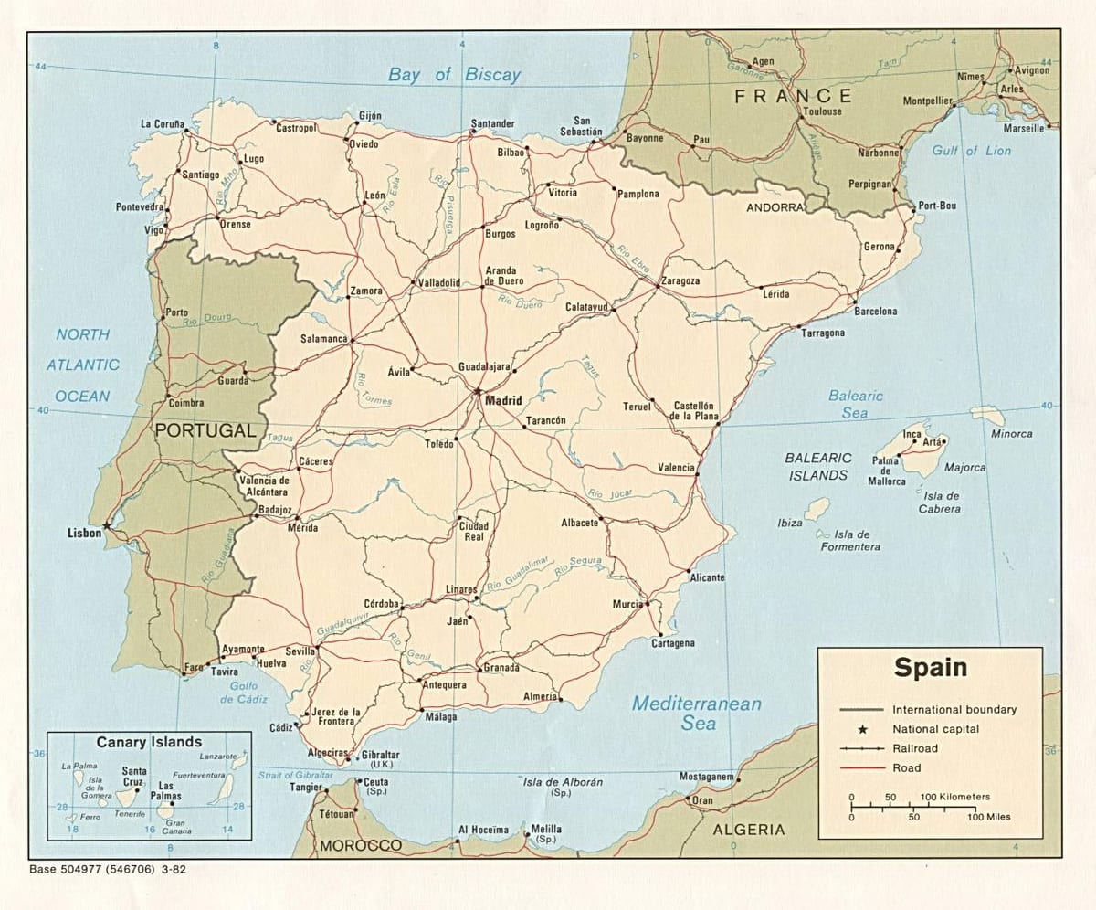 Madrid térkép