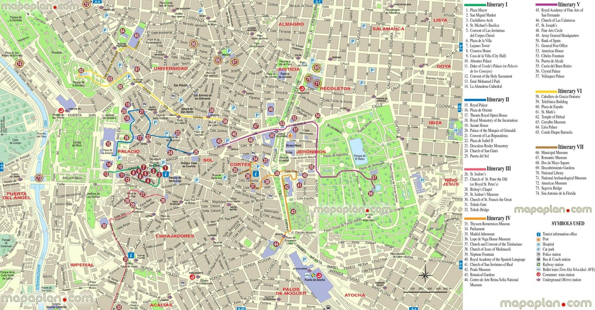 térkép Madrid térkép offline
