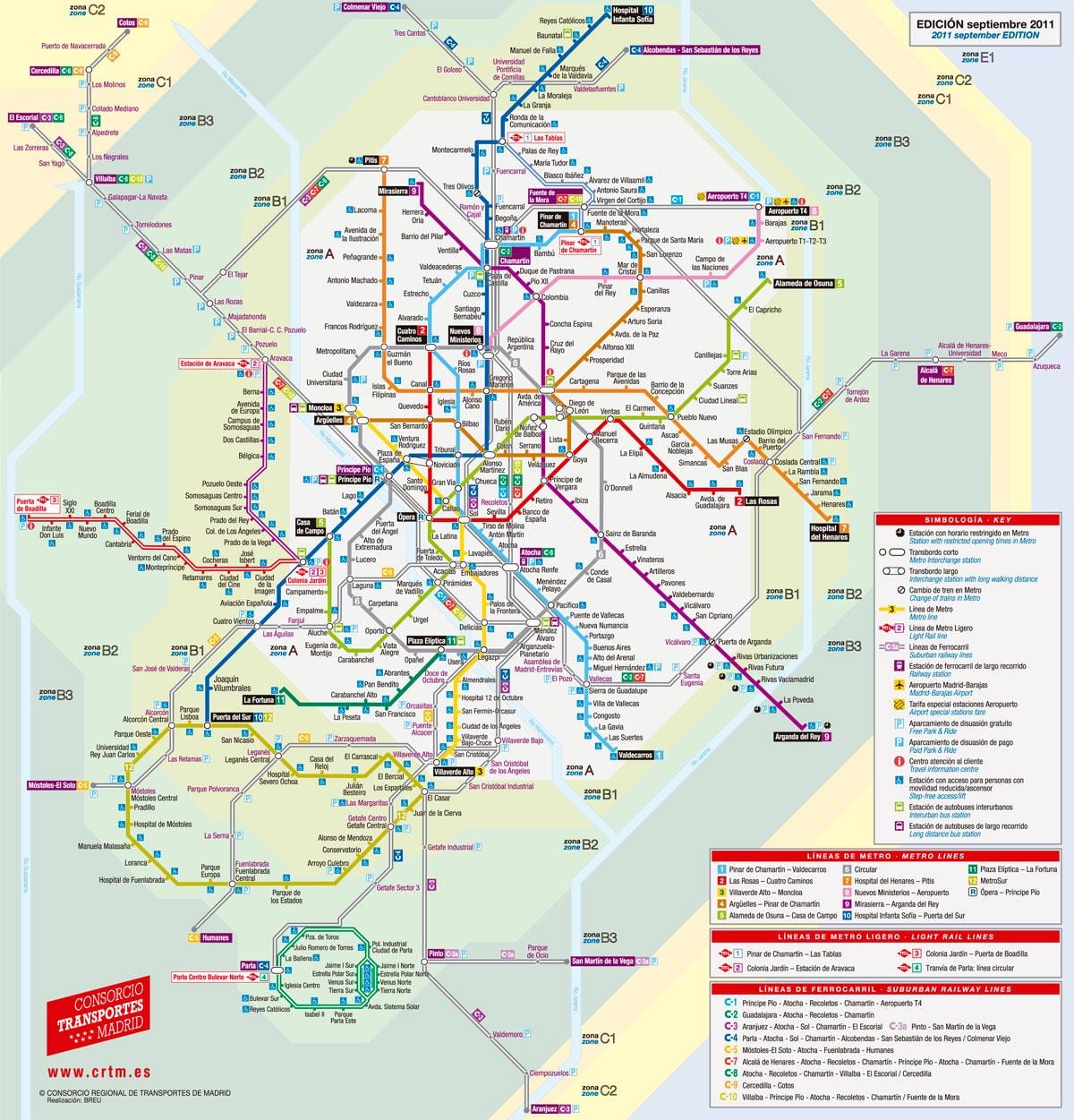 térkép Madrid villamos