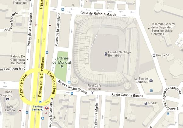 bernabeu térkép