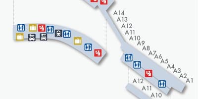 Madrid barajas terminál térkép