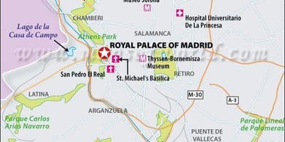 Térkép real Madrid helye