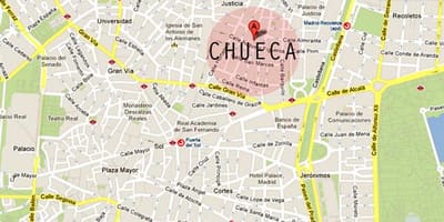 Madrid chueca térkép