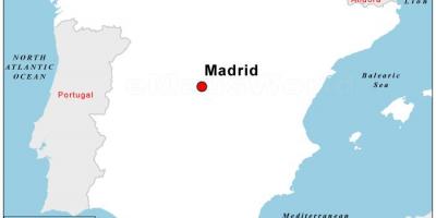 Térkép főváros Spanyolország