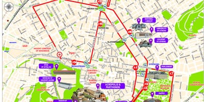 Madrid hop on hop off útvonal térkép