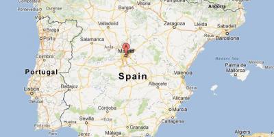 Térkép Spanyolország mutatja Madrid