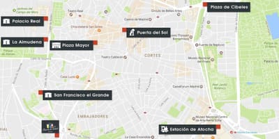 Térkép Madrid atocha