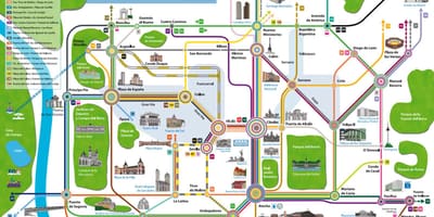 Busz Madrid térkép