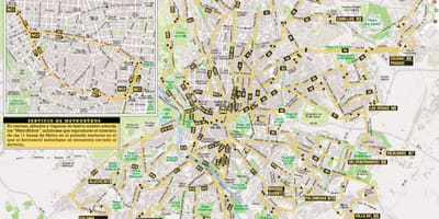 Emt Madrid busz térkép