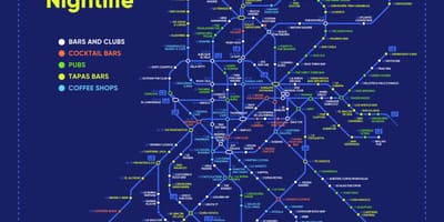 Térkép Madrid éjszakai élet