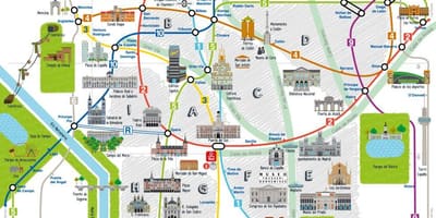Madrid térkép európa