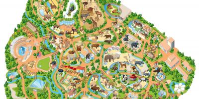 Térkép Madridi állatkert