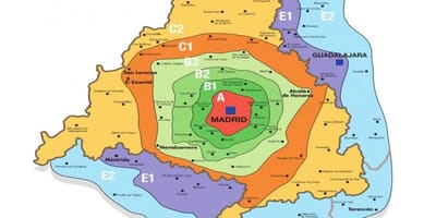 Madrid zóna t térképen