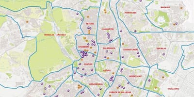 Barrio salamanca Madrid térkép